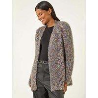 Roman Fluffy Sparkle Cardigan - Navy