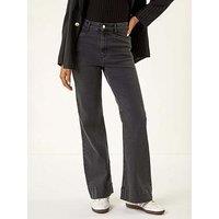 Roman Pocket Stretch Flare Jeans - Grey