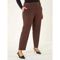 Roman Curve Straight Leg Trouser - Brown