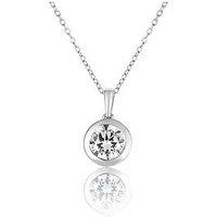 Love Diamond 2.00Ct Oval Diamond Bezel Pendant Lab Grown