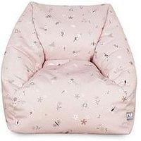 Rucomfy Whimsical Wonder Snuggle Chair Kids Bean Bag - Water Resistant - Footstool Bundle