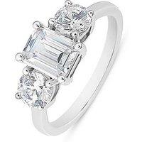 Love Diamond Mixed Shapes Trilogy Ring - Lab Grown - One Colour