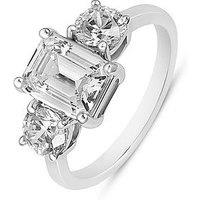 Love Diamond Mixed Shapes Trilogy Ring - Lab Grown
