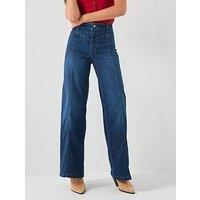 Free People Libre Wide Leg Jean - Blue