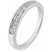 Love Diamond 0.50Ct Princess Cut Baguette Diamond Eternity Ring Lab Grown
