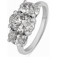Love Diamond 2.50Ct Oval Cut Trilogy Diamond Ring Lab Grown