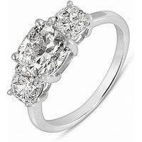 Love Diamond 2.50Ct Cushion Cut Trilogy Diamond Ring Lab Grown