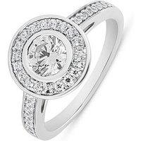 Love Diamond 1Ct Solitaire With Halo Shoulders - Lab Grown
