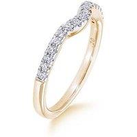 Love Diamond Curved Wishbone Ring - One Colour