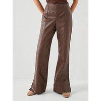 Free People Glow Up Vegan Trousers - Brown