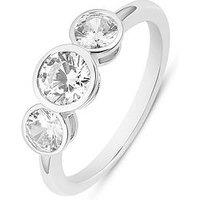 Love Diamond 1Ct Rubover Trilogy Ring - One Colour