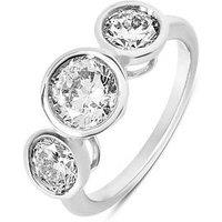 Love Diamond 2Ct Rubover Trilogy Ring