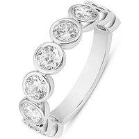 Love Diamond Rubover Round Shaped Eternity Ring - One Colour