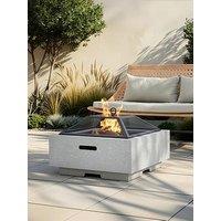 The Very Collection Clay Effect Mgo Fire Pit 58Cm Square