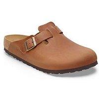 Birkenstock Boston Natural Leather Oiled Clog - Cognac