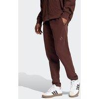 Adidas Sportswear Mens All Szn Fleece Regular Tapered Joggers - Brown