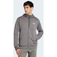 Adidas Sportswear Mens Clima Fleece Full Zip - Grey