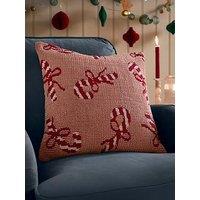 Furn Candy Canes 45X45 Polyester Cushion Pink/Red
