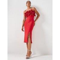 Elliatt Lila Midi Dress - Red