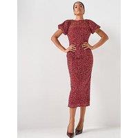 Elliatt Carmen Midi Dress - Red