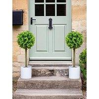 The Very Collection Set Of 2 60Cm Golden Coin Topiary Ball Potted Trees Outdoor/Indoor