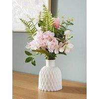 The Very Collection Faux Hydrangea And Tulips In Pot
