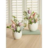 The Very Collection Set Of 2 Foliage Filled Eggs