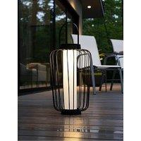 The Very Collection 40Cm Cage Solar Lantern With Usb Charge - Black