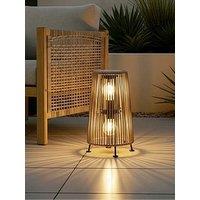 The Very Collection 35Cm Small Rattan Solar Lantern