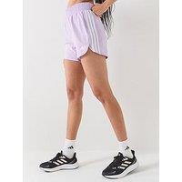 Adidas Womens Training Pacer Knit 5Inch High Waist Shorts - Purple