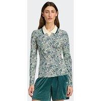 Adidas Originals Womens X Liberty London Aop Long Sleeve Long-Sleeve Top - White