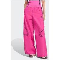 Adidas Originals Womens Teamgeist Adicolor Oversized Woven Track Pant - Pink