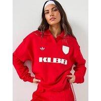 Adidas Originals Womens Graphic Football Sweatshirt - Red