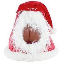 Pet Brands Christmas Cat Cushion/Bed Red Festive Hat