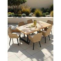 The Very Collection Capri 6 Seater Dining Set