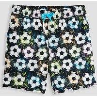 The Very Collection Boys Football Print Swim Shorts - Multi