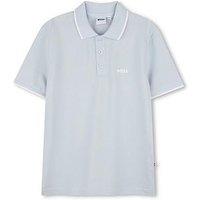 Boss Boys Short Sleeve Polo Shirt - Light Blue