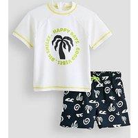The Very Collection Boys Rash Vest And Swim Short Set - Multi