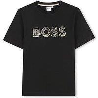 Boss Boys Short Sleeve Logo T-Shirt - Black