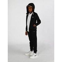 Boss Boys Zip Through Hoodie - Black