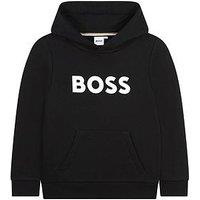 Boss Boys Logo Hoodie - Black
