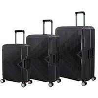 It Luggage Tenacious Black 3Pc Suitcase Set