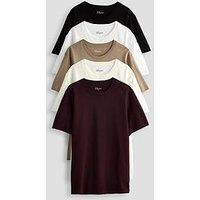 The Very Collection 5 Pack Pure Cotton Crew Neck T-Shirts - Multi