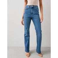 The Very Collection Slim Flare Jeans - Mid Wash