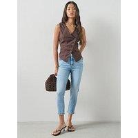 The Very Collection Denim Capri Jeans - Mid Wash