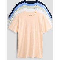 The Very Collection 5 Pack Pure Cotton Crew Neck T-Shirts - Multi