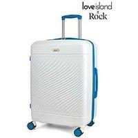 Rock Luggage Love Island White/Blue Medium Suitcase