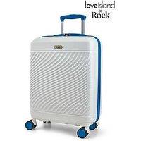 Rock Luggage Love Island White/Blue Cabin Suitcase