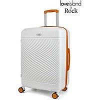 Rock Luggage Love Island White/Orange Medium Suitcase