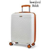 Rock Luggage Love Island White/Orange Cabin Suitcase